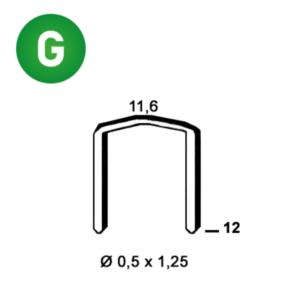 4000 AGRAFES FB-12 GALVA - ALSAFIX - 6FB121