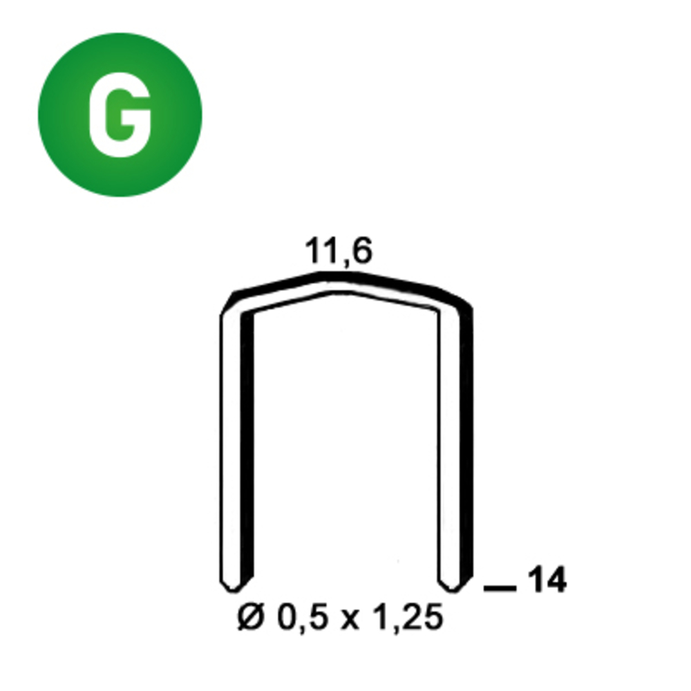 4000 AGRAFES FB-14 GALVA - ALSAFIX - 6FB141