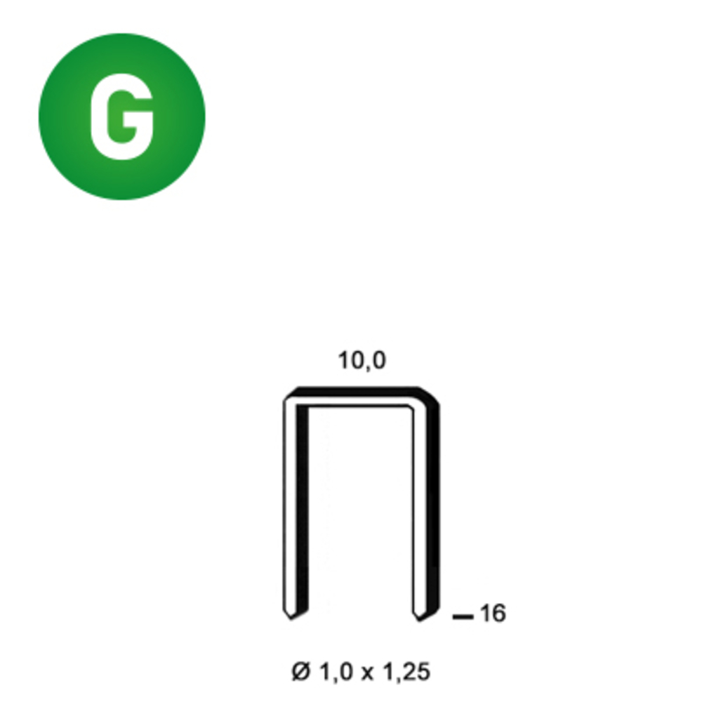5200 AGRAFES G-16 GALVA - ALSAFIX - 6G-161