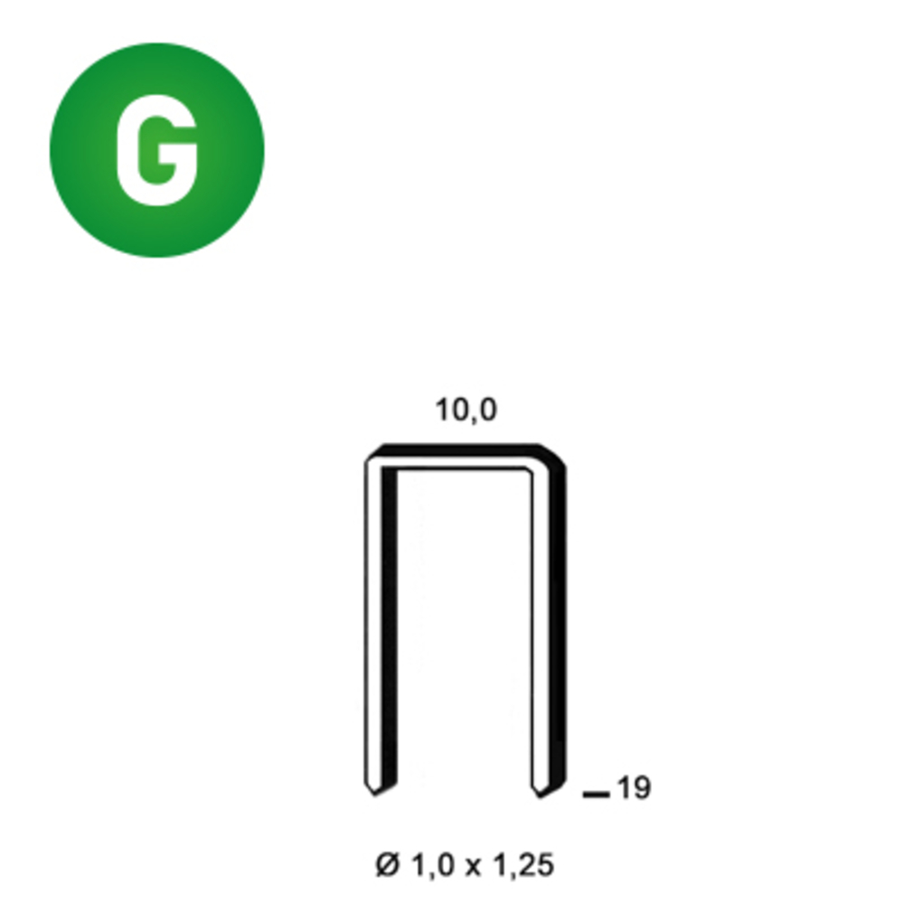5200 AGRAFES G-19 GALVA - ALSAFIX - 6G-191