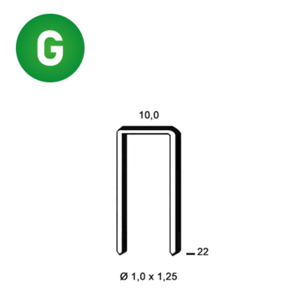 2600 AGRAFES G-22 GALVA - ALSAFIX - 6G-221