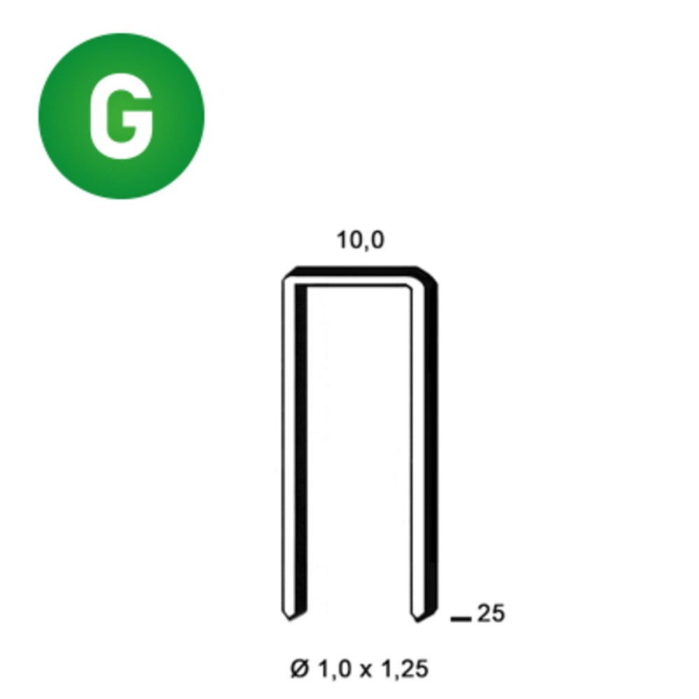 2600 AGRAFES G-25 GALVA - ALSAFIX - 6G-251