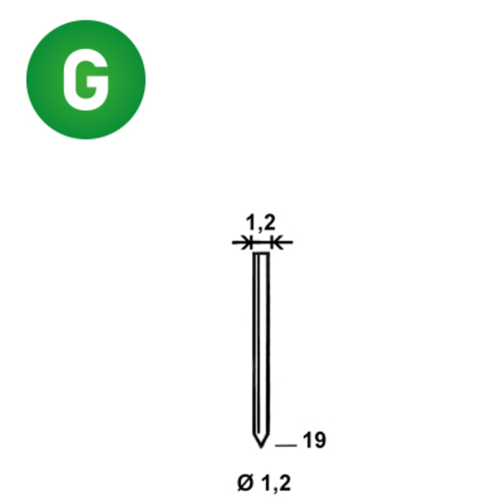 10000 POINTES SANS TÊTE GA-19 MM - ALSAFIX - 6GA191