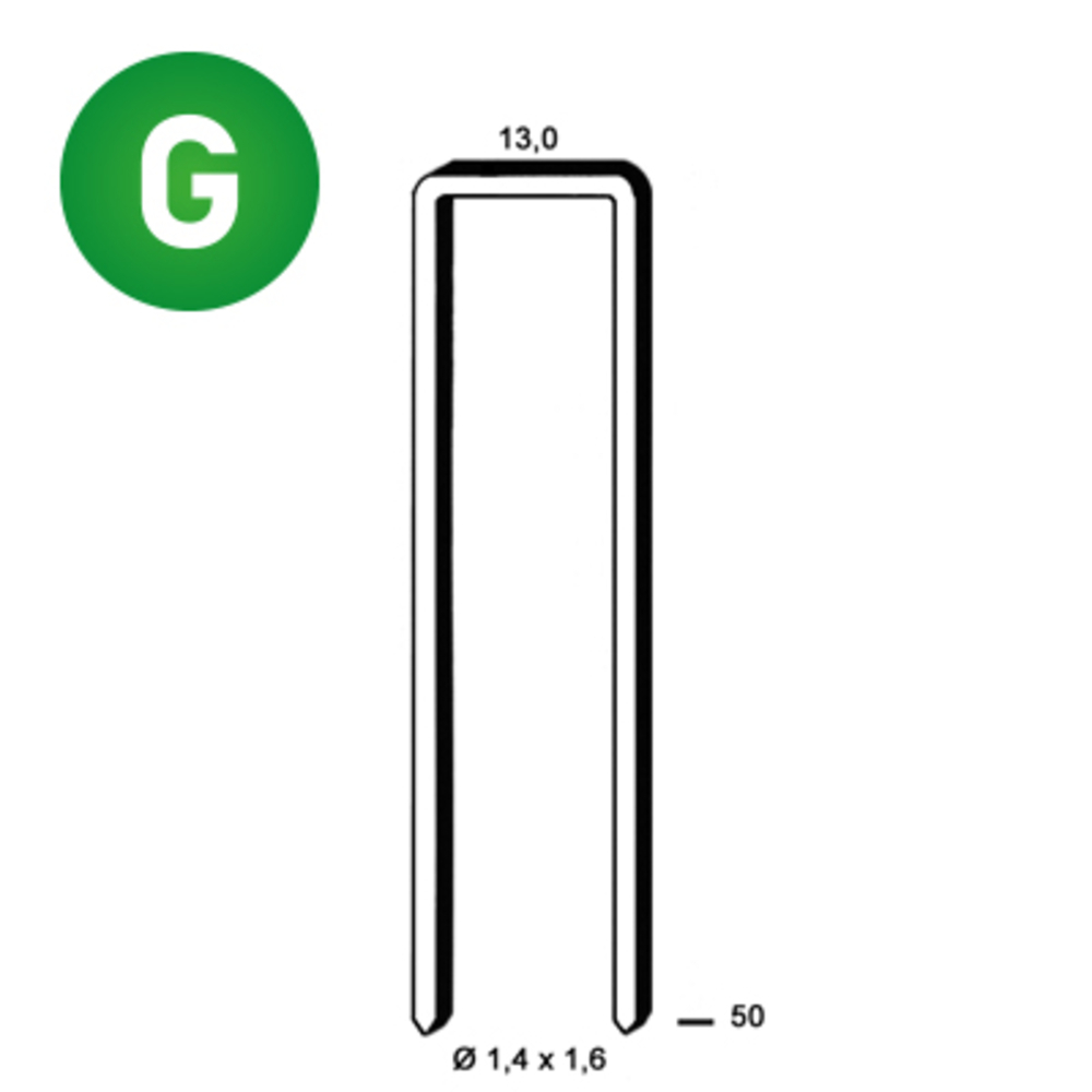 7000 AGRAFES GX-50 GALVA - ALSAFIX - 6GX501