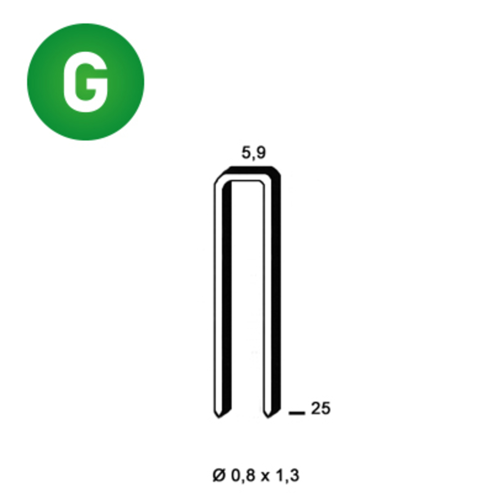 4000 AGRAFES K-25 GALVA - ALSAFIX - 6K-251
