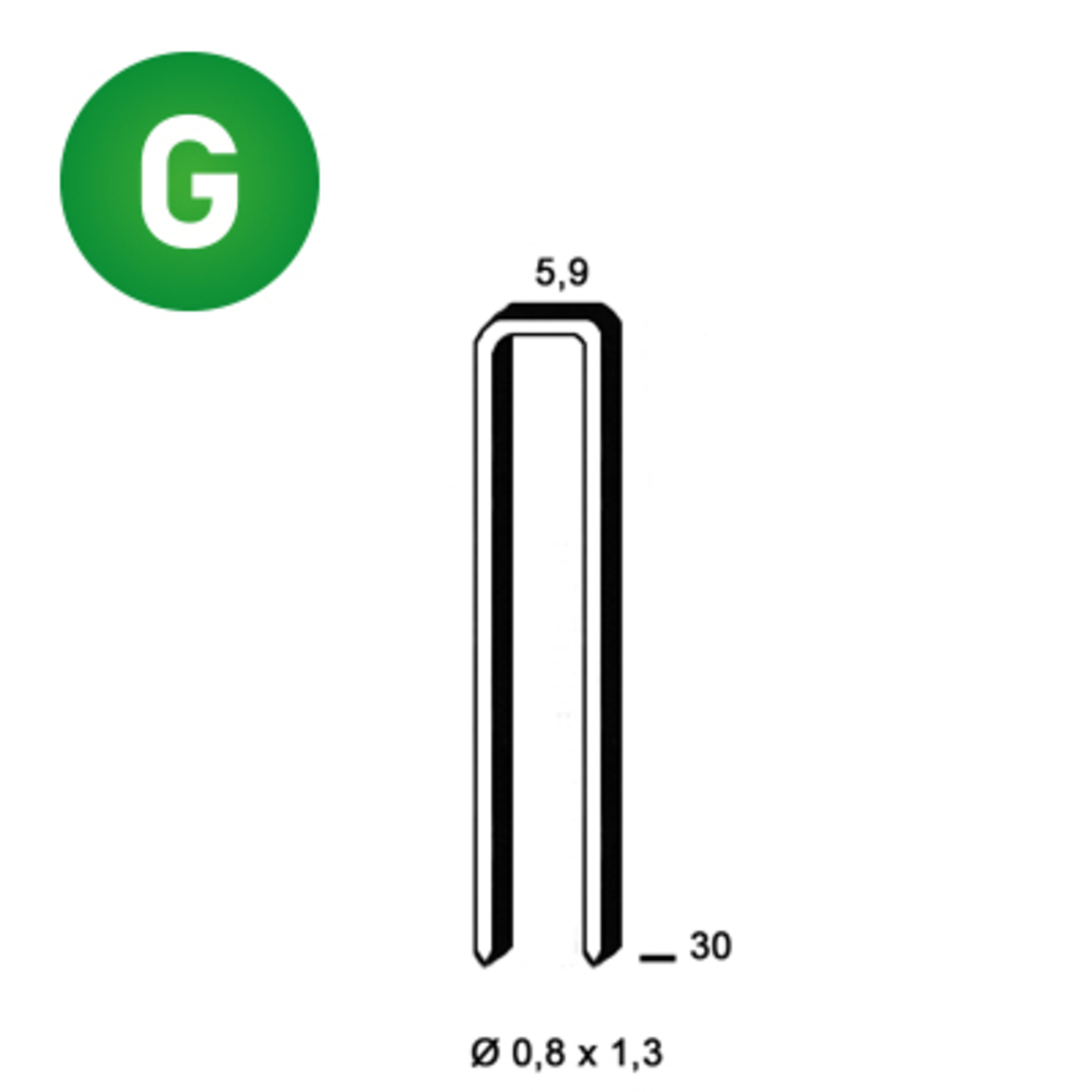 4000 AGRAFES K-30 GALVA - ALSAFIX - 6K-301