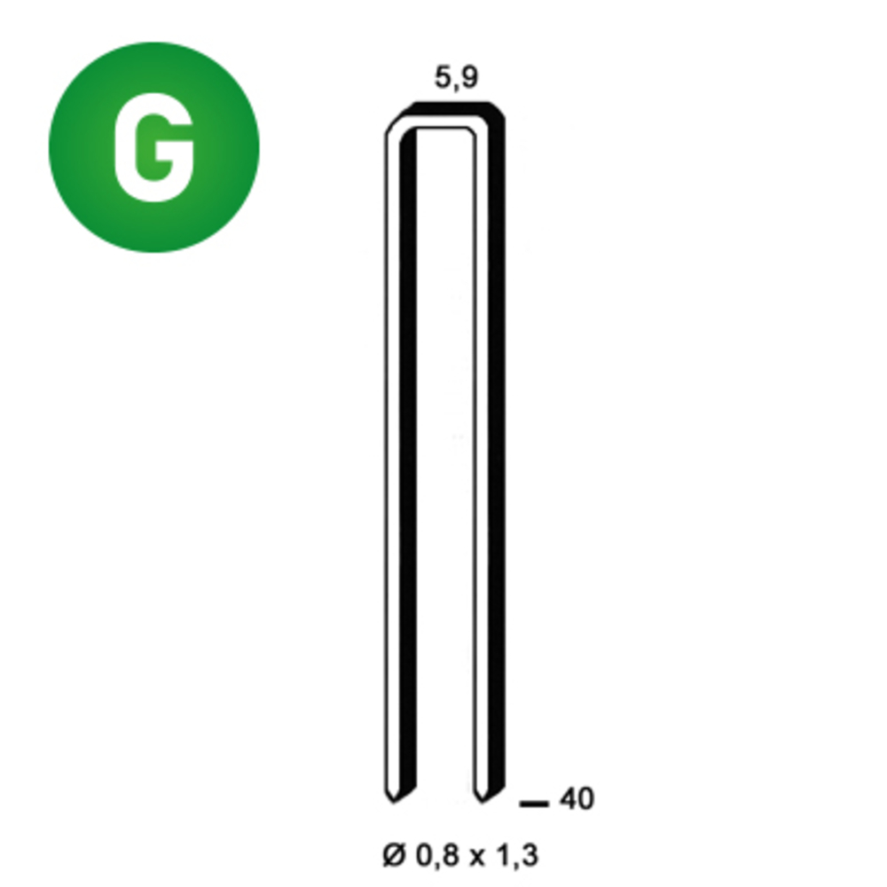 4000 AGRAFES K-40 GALVA - ALSAFIX - 6K-401