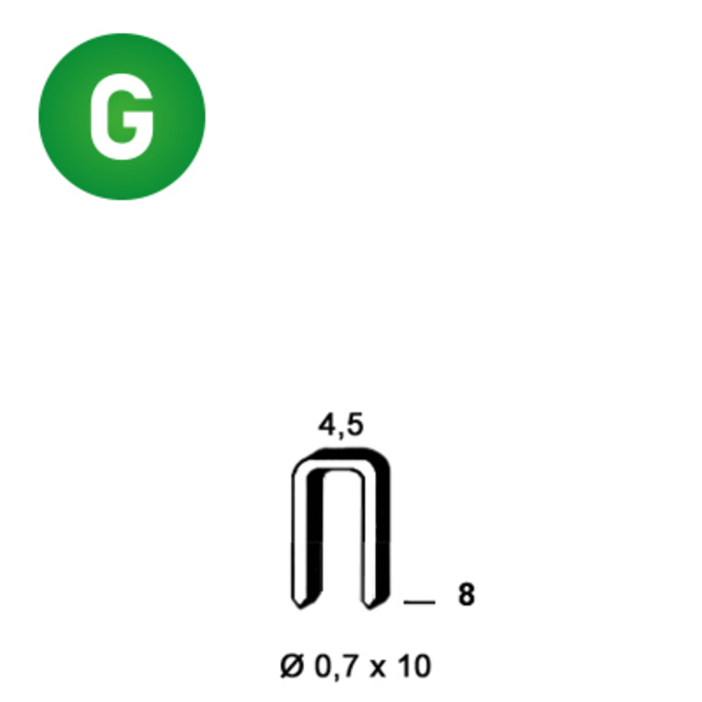 20000 AGRAFES O-08 GALVA - ALSAFIX - 6O-081