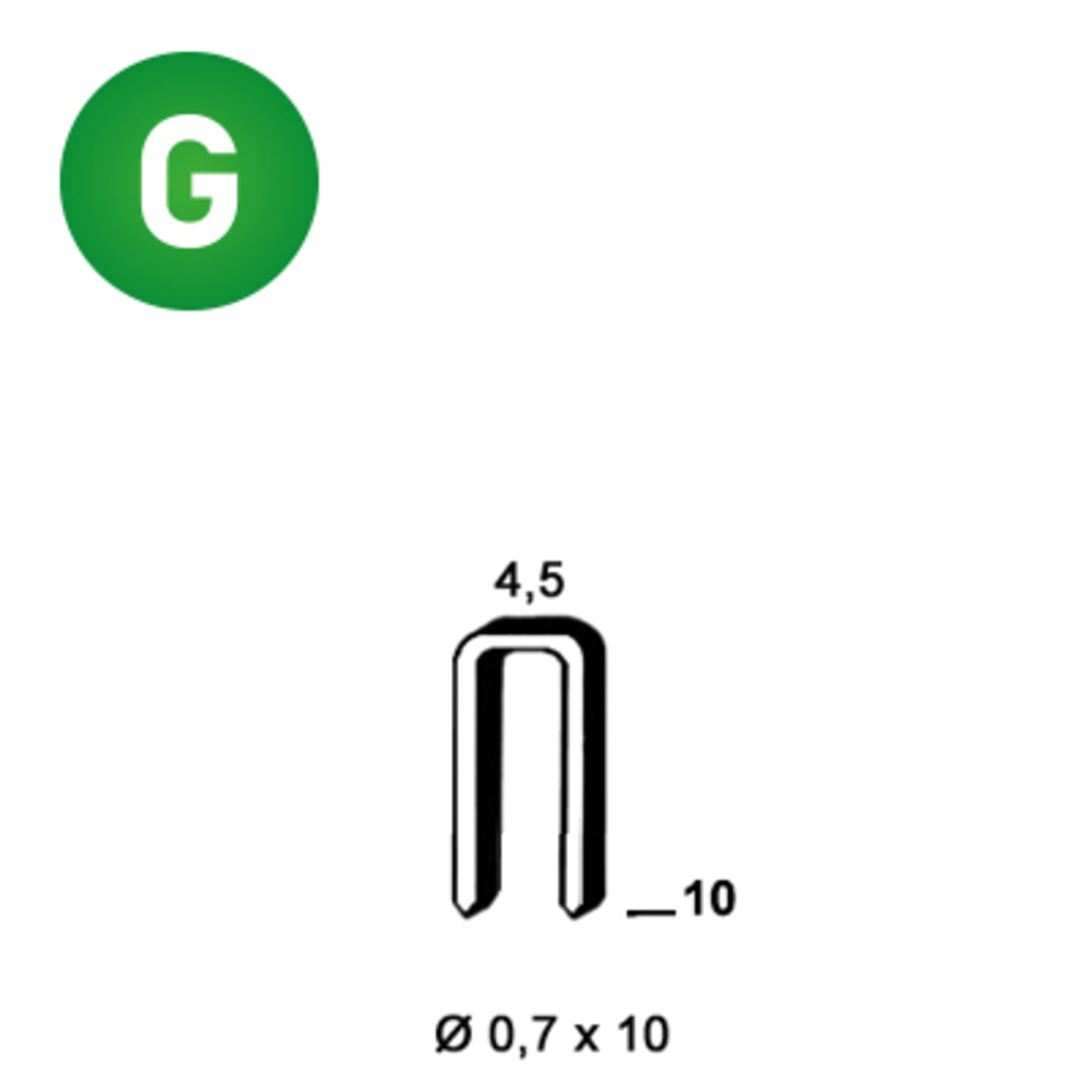 20000 AGRAFES O-10 GALVA - ALSAFIX - 6O-101