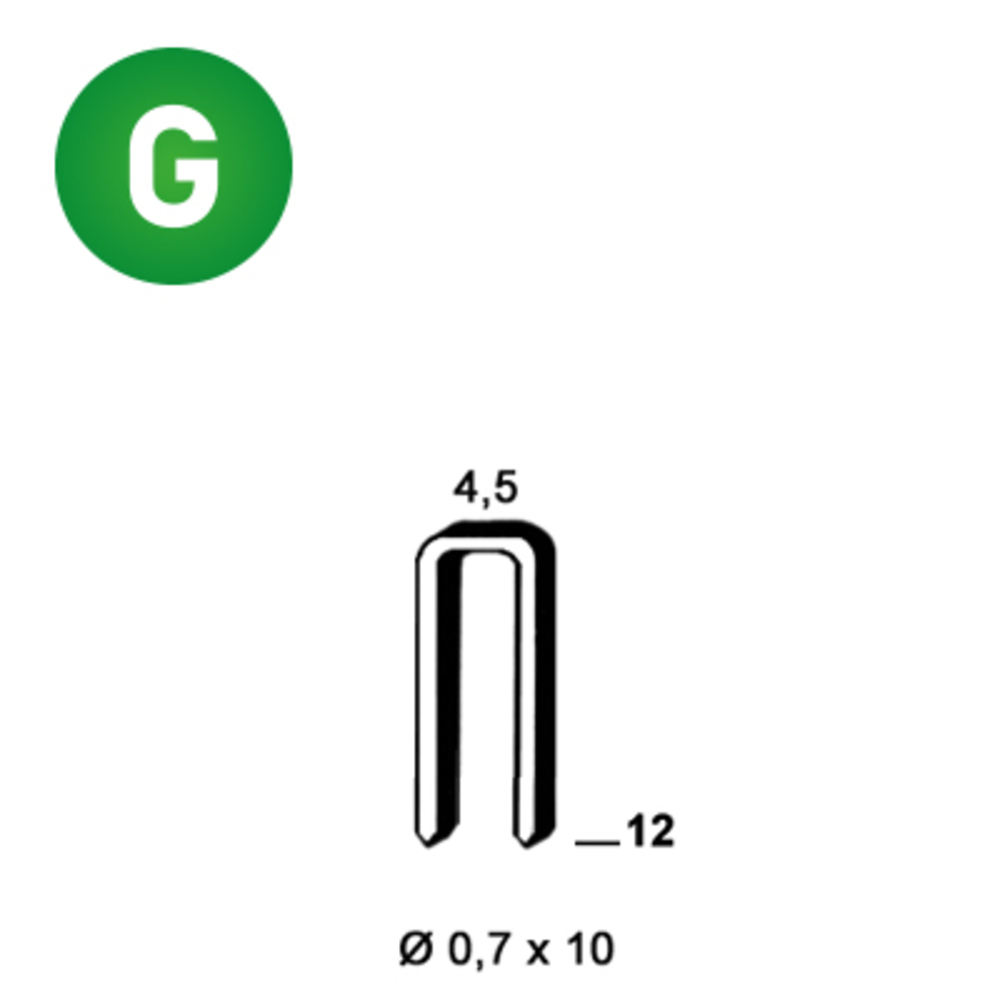 10000 AGRAFES O-12 GALVA - ALSAFIX - 6O-121