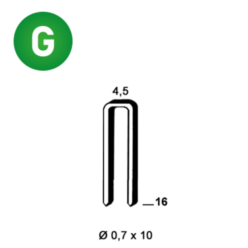 10000 AGRAFES O-16 GALVA - ALSAFIX - 6O-161