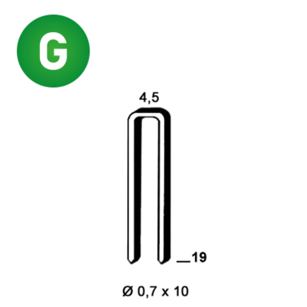10000 AGRAFES O-19 GALVA - ALSAFIX - 6O-191