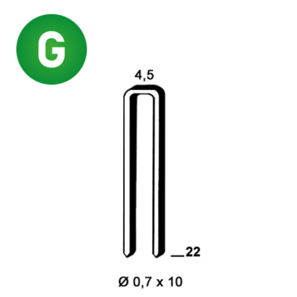10000 AGRAFES O-22 GALVA - ALSAFIX - 6O-221
