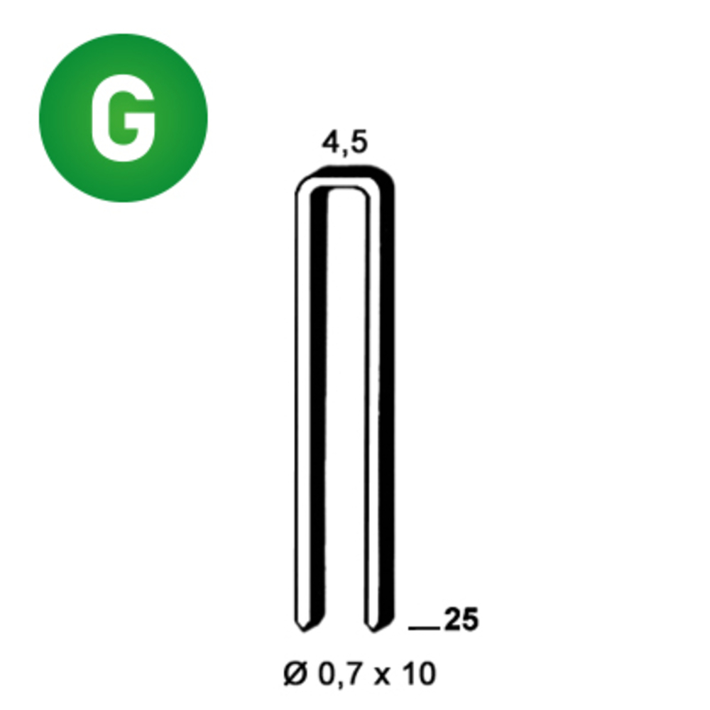 10000 AGRAFES O-25 GALVA - ALSAFIX - 6O-251