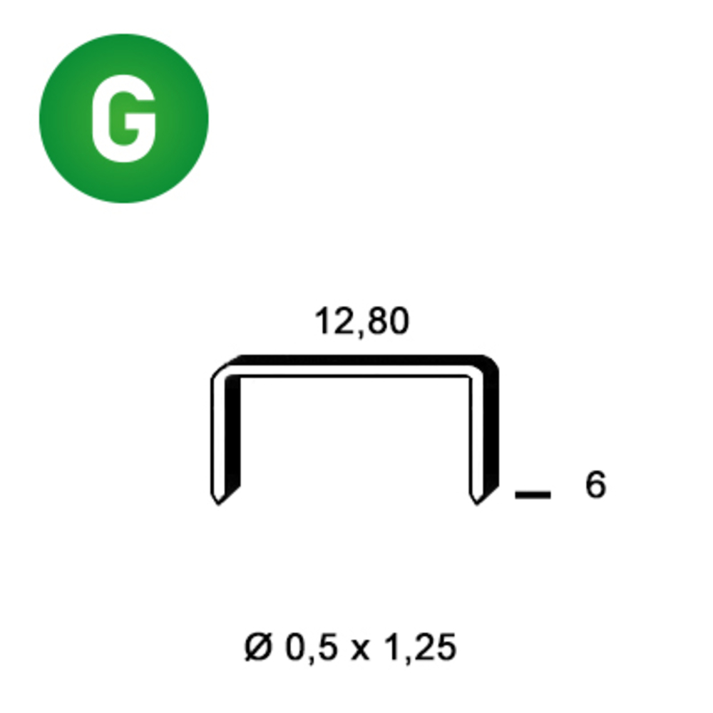 10000 AGRAFES P-06 GALVA - ALSAFIX - 6P-061