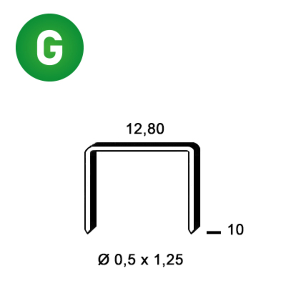 8000 AGRAFES P-10 GALVA - ALSAFIX - 6P-101
