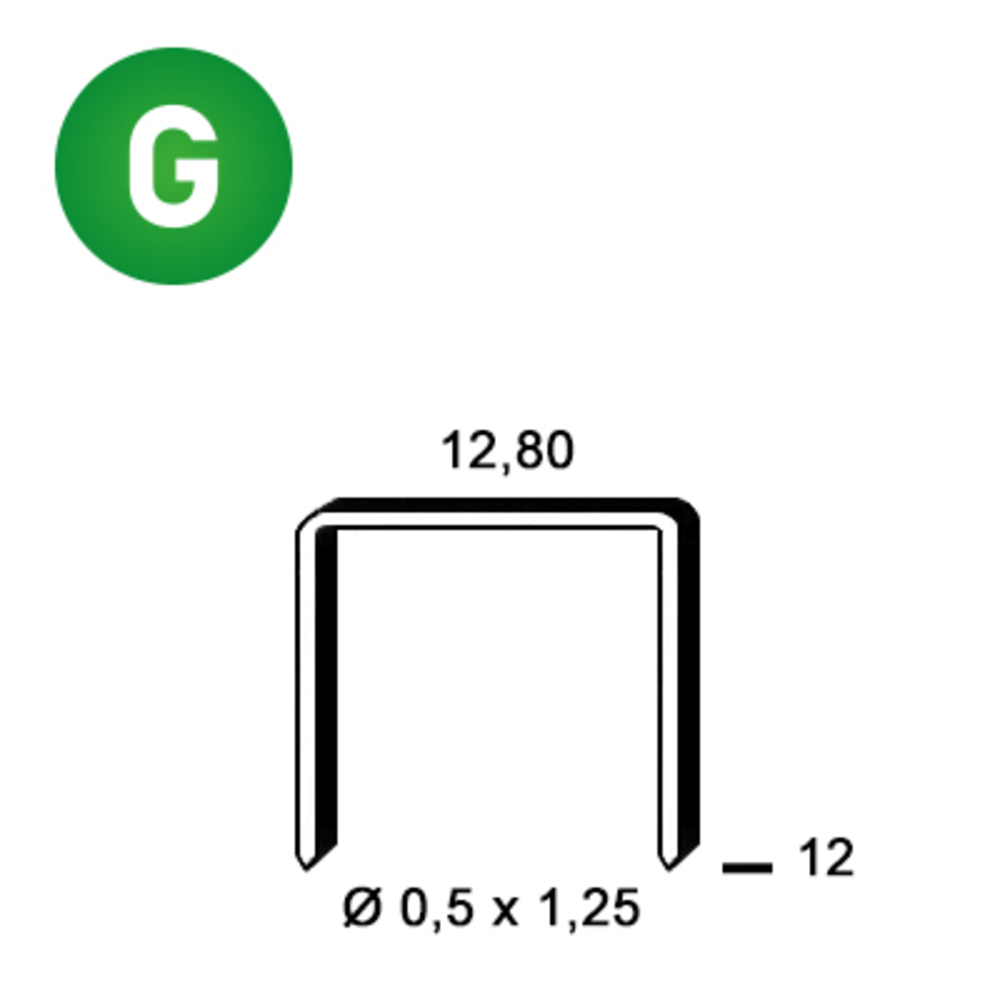 6000 AGRAFES P-12 GALVA - ALSAFIX - 6P-121