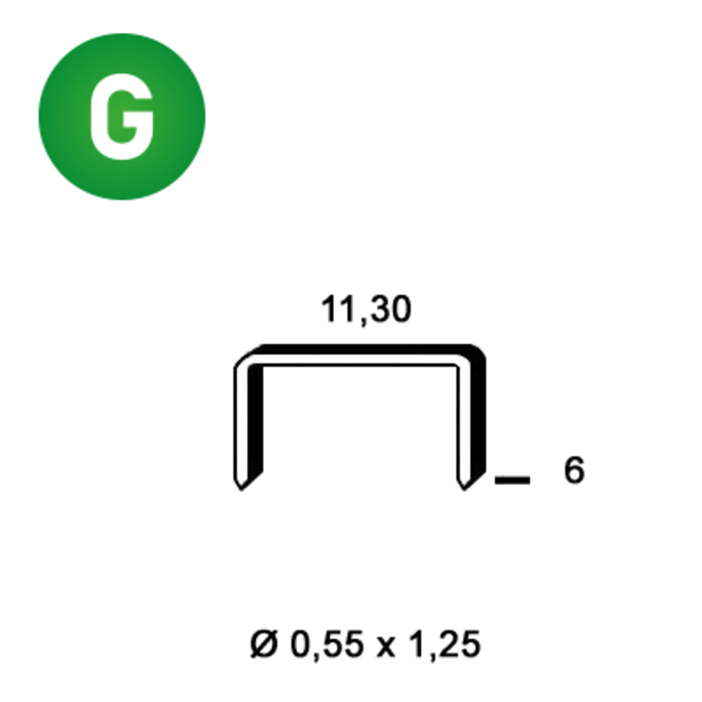 5000 AGRAFES PB-06 GALVA - ALSAFIX - 6PB061