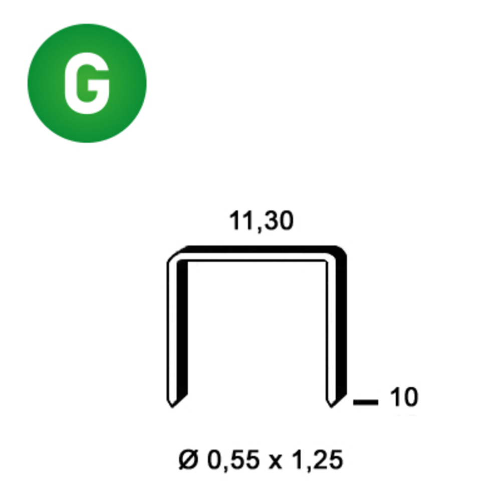 3360 AGRAFES PB-10 GALVA - ALSAFIX - 6PB101