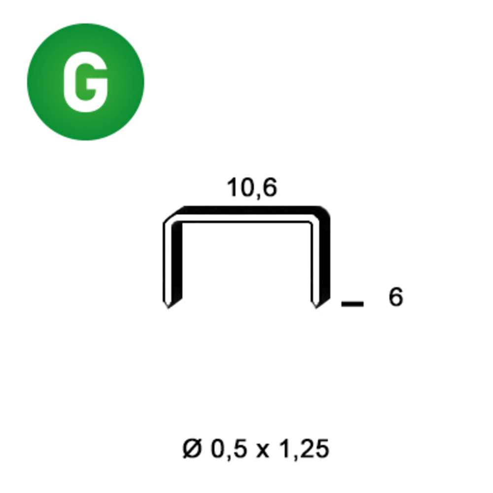 5000 AGRAFES PF-06 GALVA - ALSAFIX - 6PF061