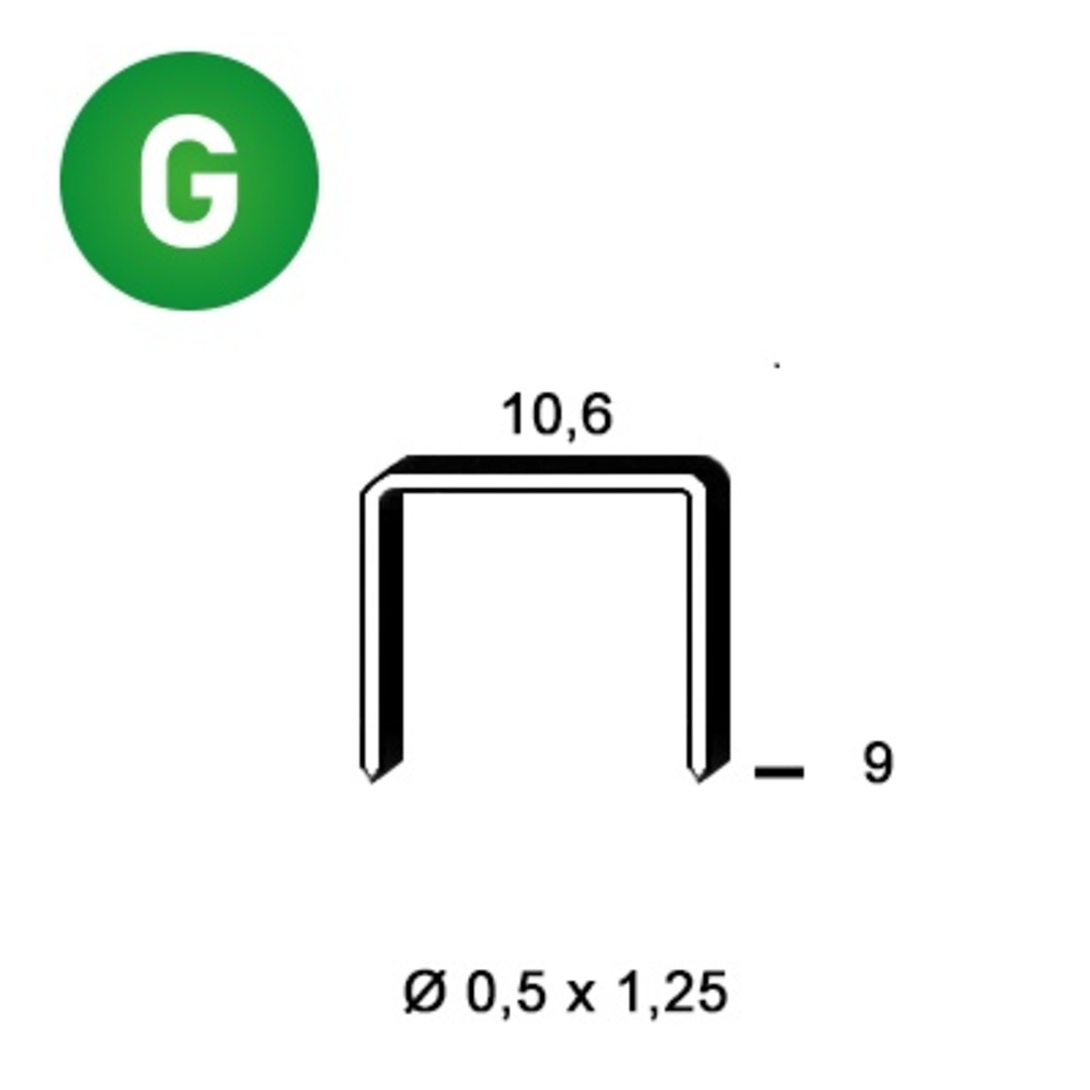 5000 AGRAFES PF-09 GALVA - ALSAFIX - 6PF091