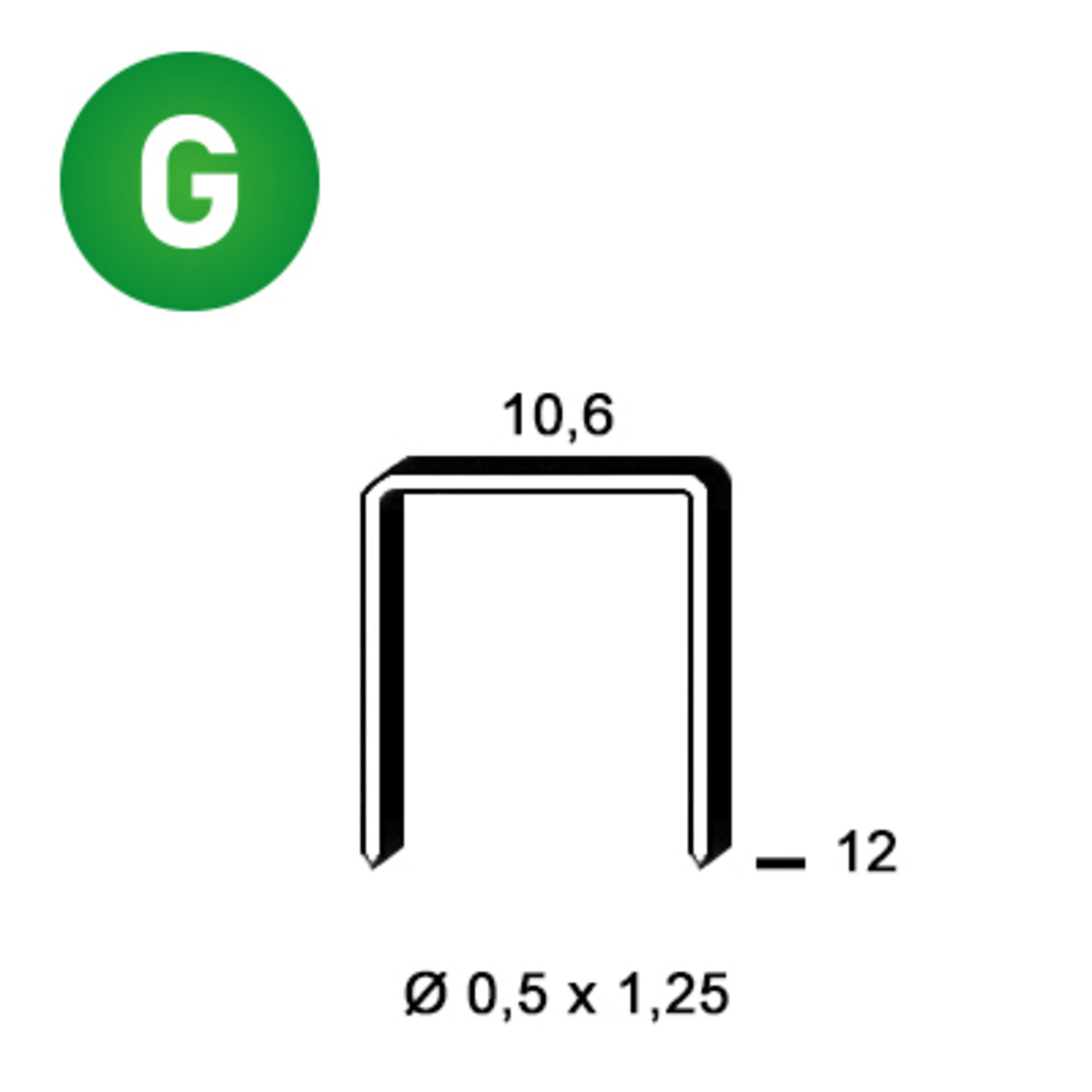 4000 AGRAFES PF-12 GALVA - ALSAFIX - 6PF121