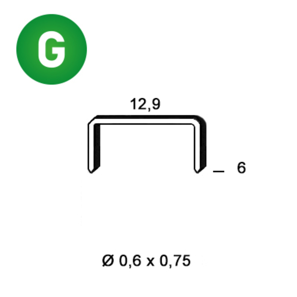 10000 AGRAFES PM-06 GALVA - ALSAFIX - 6PM061