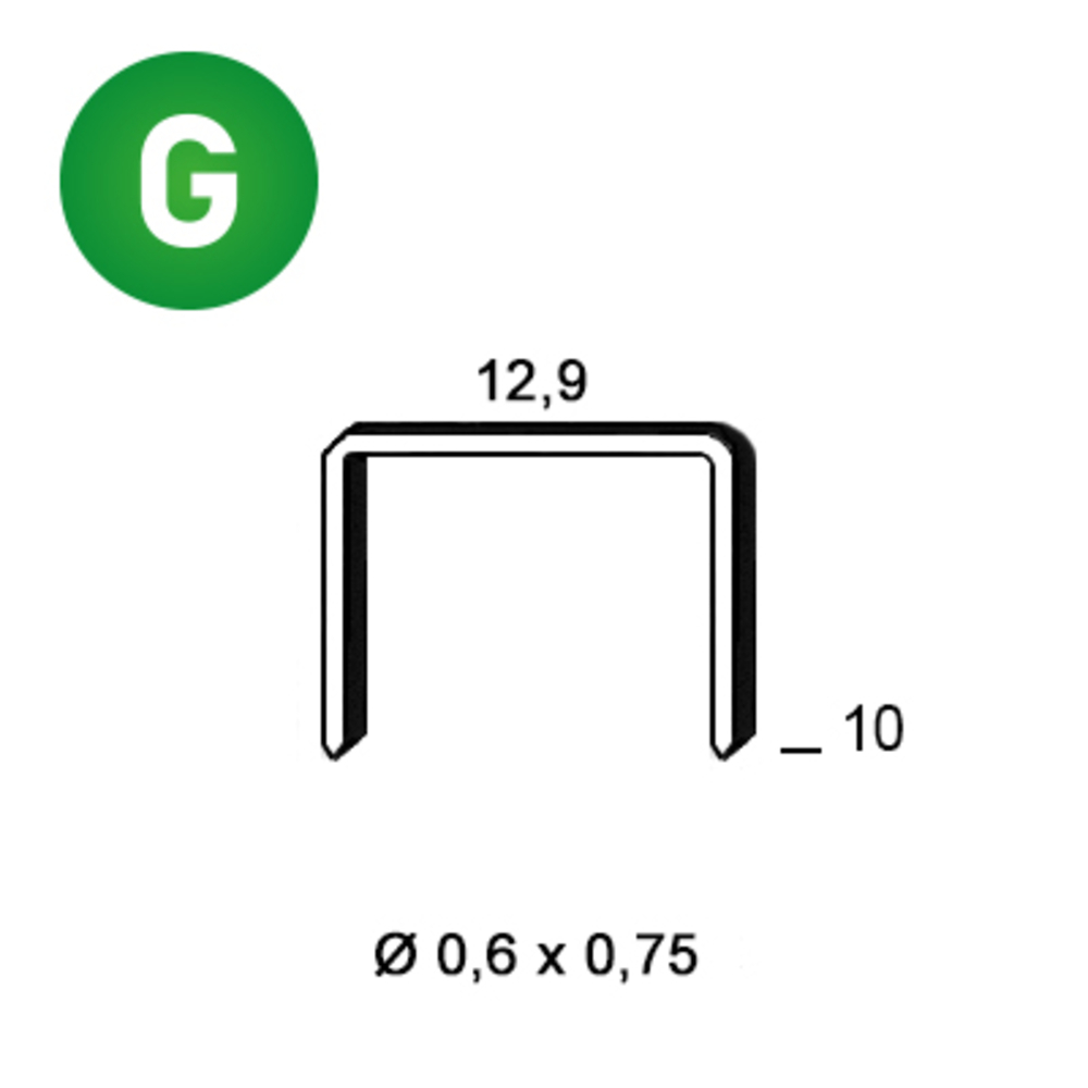 9000 AGRAFES PM-10 GALVA - ALSAFIX - 6PM101