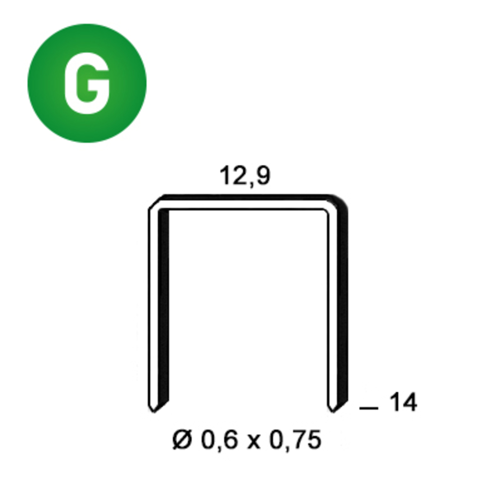 10000 AGRAFES PM-14 GALVA - ALSAFIX - 6PM141
