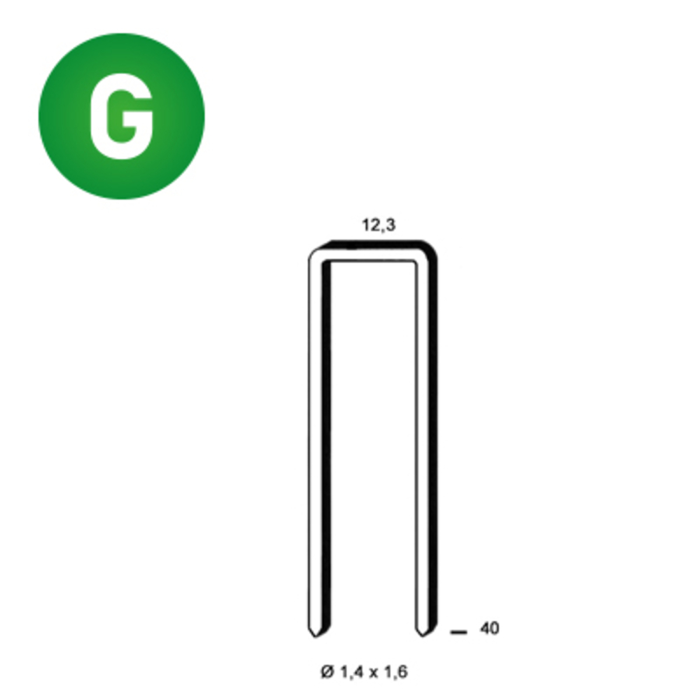 10000 AGRAFES S-40 GALVA - ALSAFIX - 6S-401