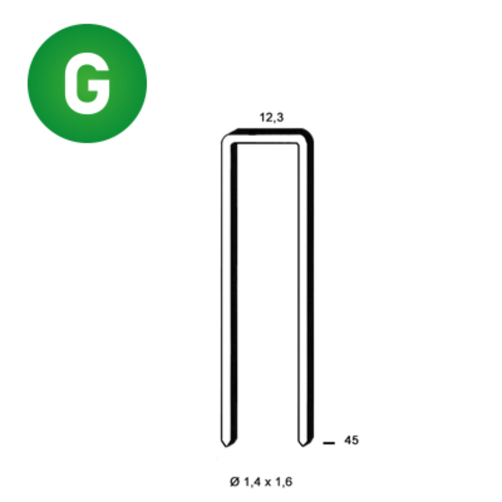 10000 AGRAFES S-45 GALVA - ALSAFIX - 6S-451