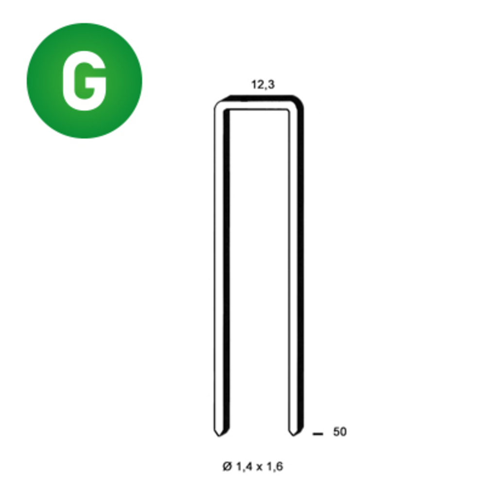 10000 AGRAFES S-50 GALVA - ALSAFIX - 6S-501