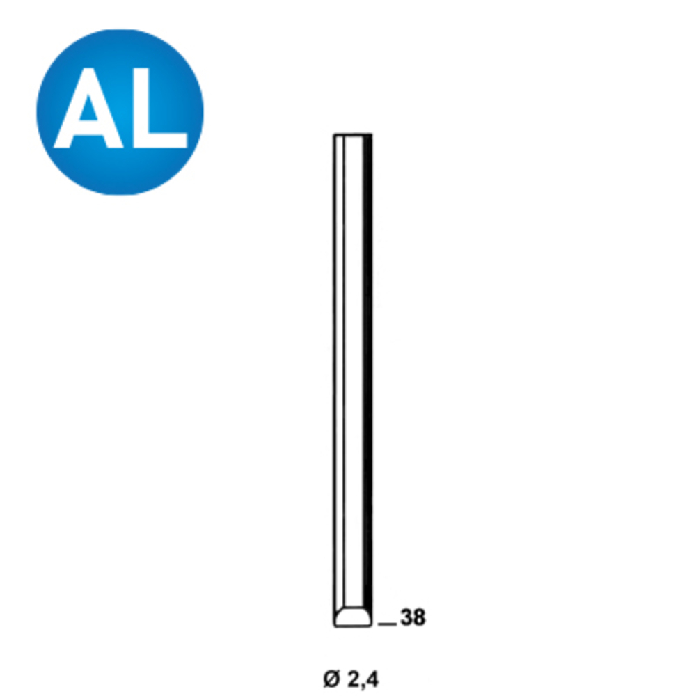 5000 CHEVILLES SD-38 ALUMINIUM - ALSAFIX - 6SD381