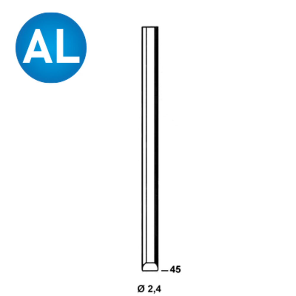 2500 CHEVILLES SD-45 ALUMINIUM - ALSAFIX - 6SD451