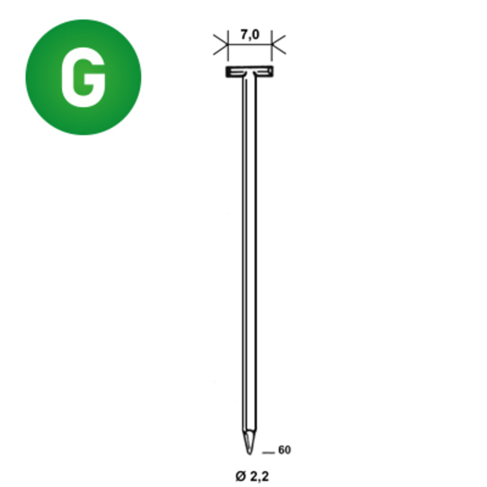 10000 POINTES T-60 GALVA - ALSAFIX - 6T-602