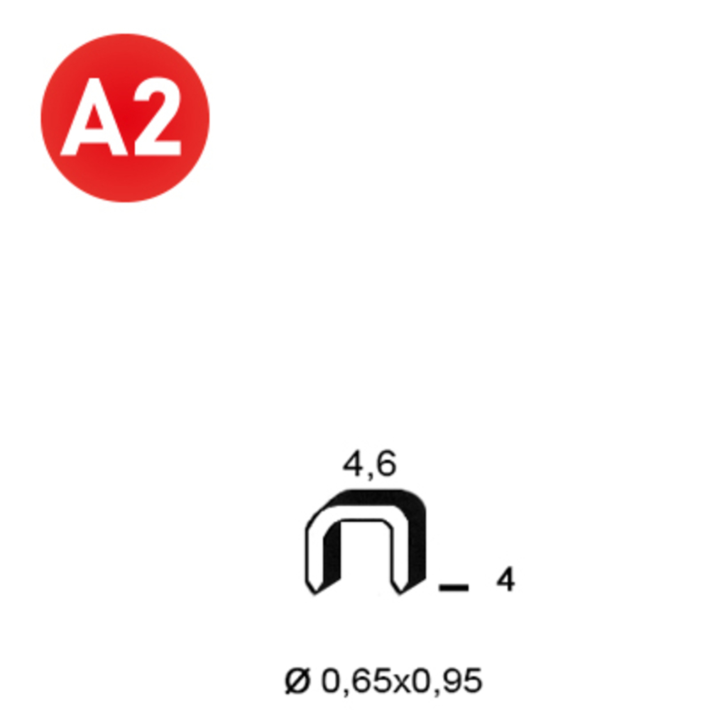 10000 AGRAFES TB-04 INOX - ALSAFIX - 6TB049