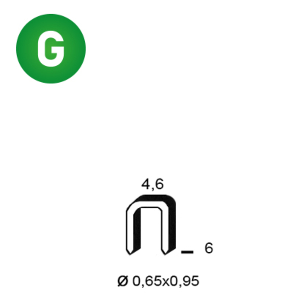20000 AGRAFES TB-06 GALVA - ALSAFIX - 6TB061