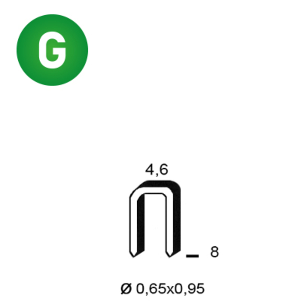 20000 AGRAFES TB-08 GALVA - ALSAFIX - 6TB081
