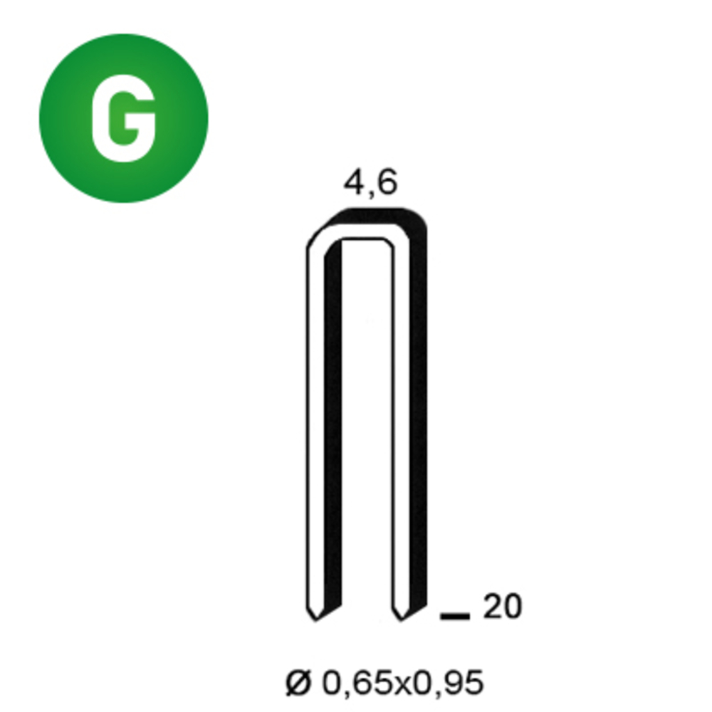 10000 AGRAFES TB-20 GALVA - ALSAFIX - 6TB201