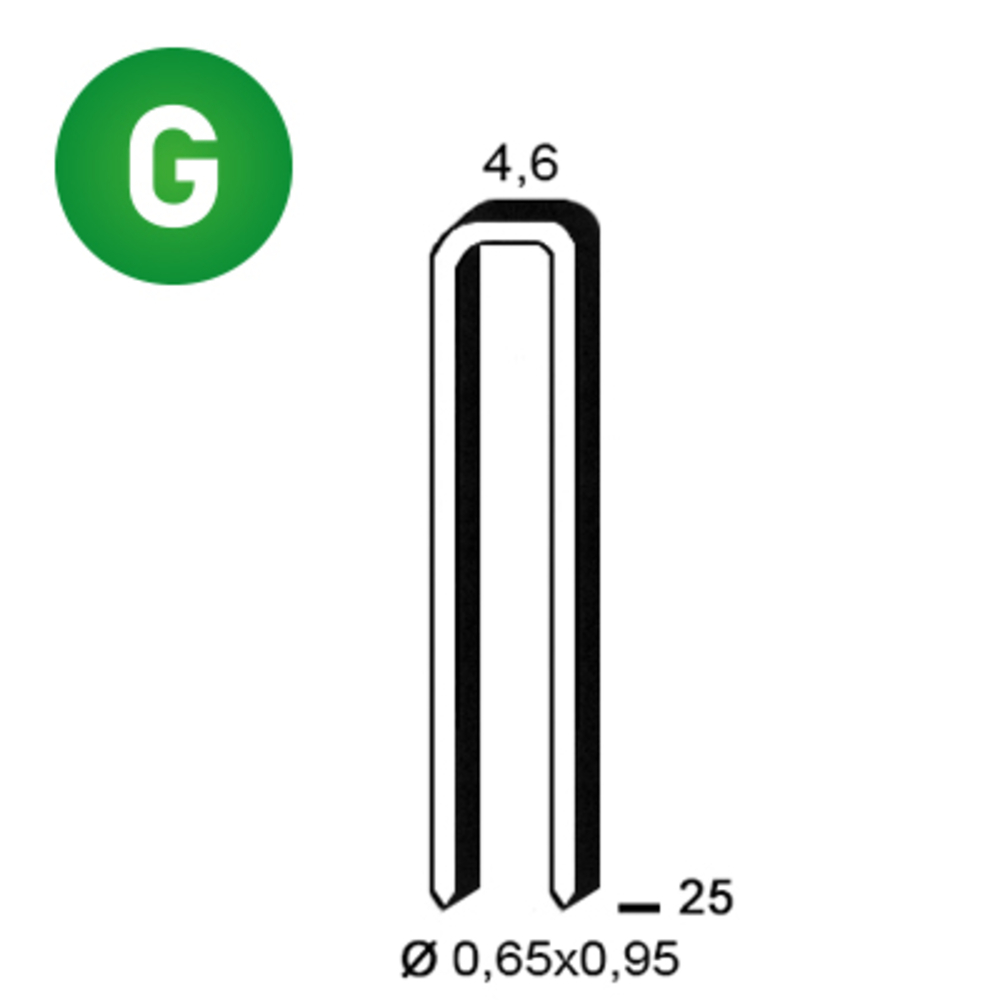 5000 AGRAFES TB-25 GALVA - ALSAFIX - 6TB251