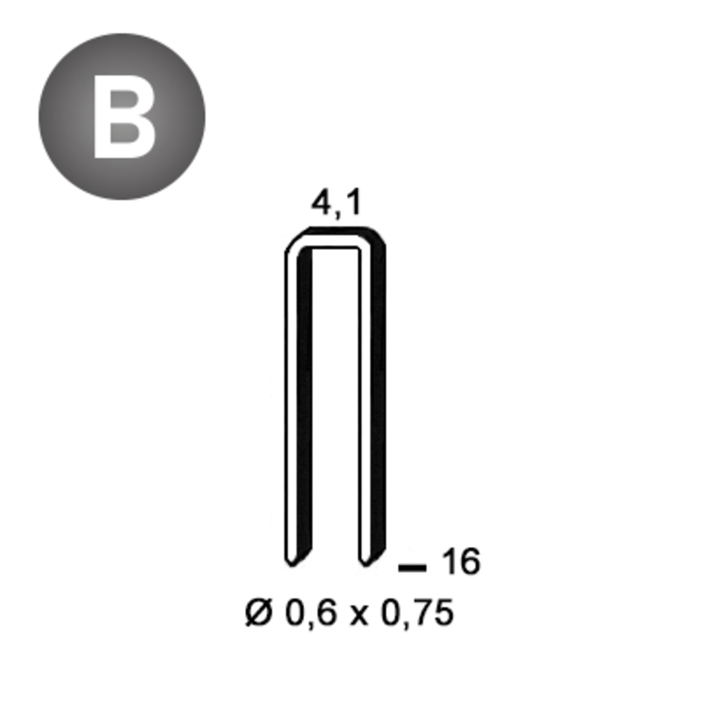 20000 AGRAFES TK-16 STANOX - ALSAFIX - 6TK161