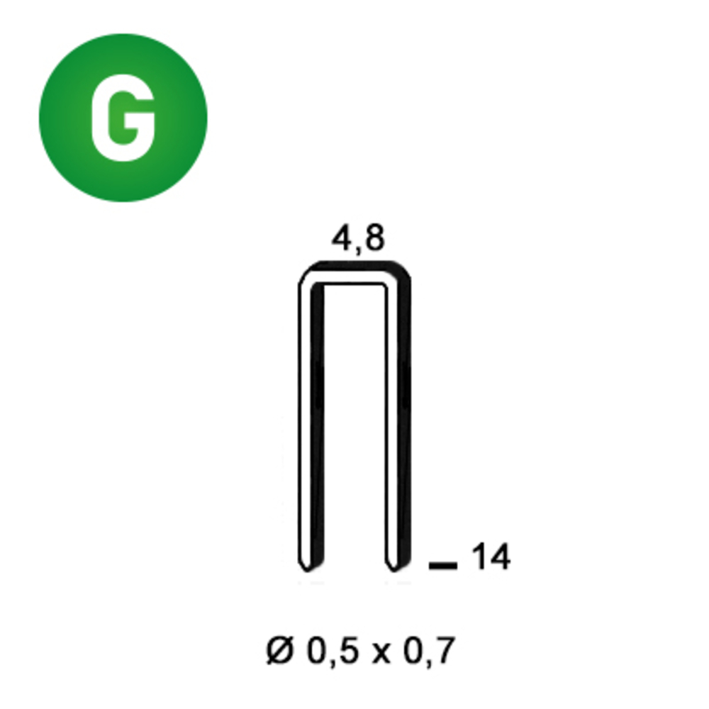 14000 AGRAFES U-14 GALVA - ALSAFIX - 6U-141