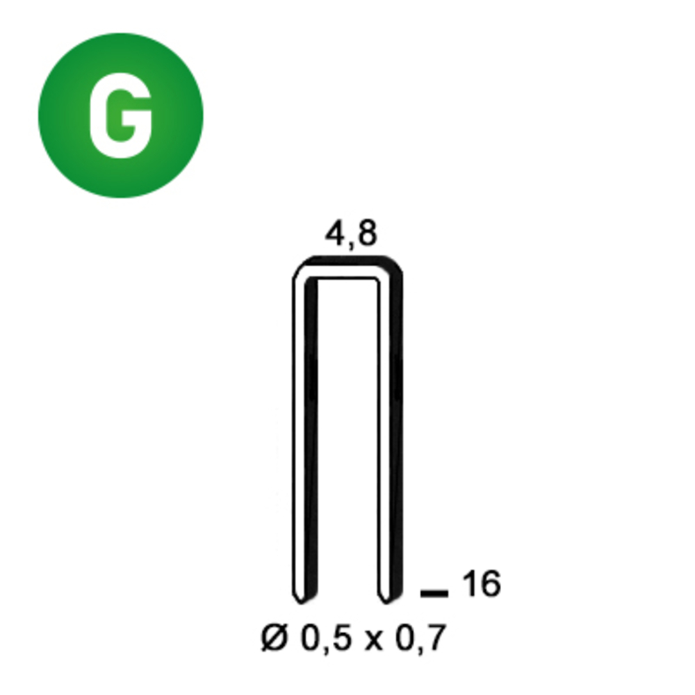 10000 AGRAFES U-16 GALVA - ALSAFIX - 6U-161