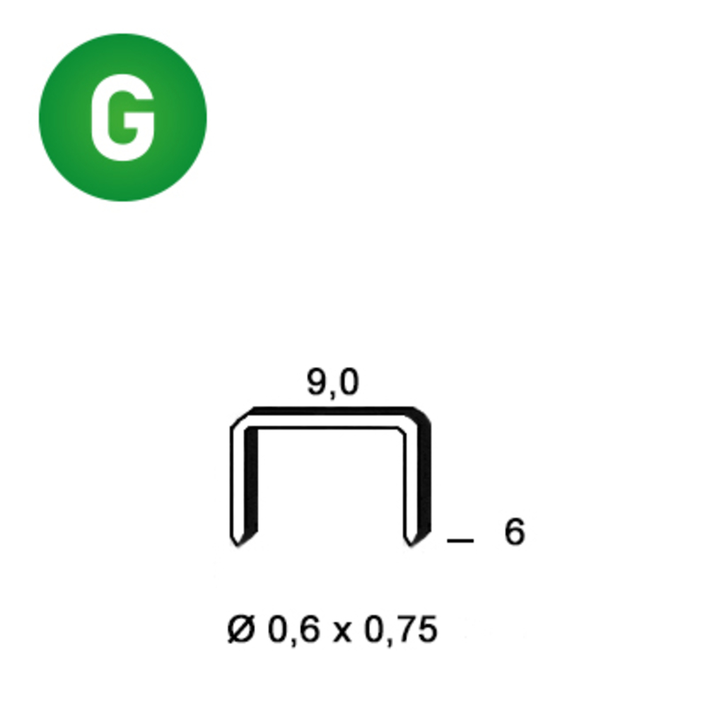10000 AGRAFES V-06 GALVA - ALSAFIX - 6V-061