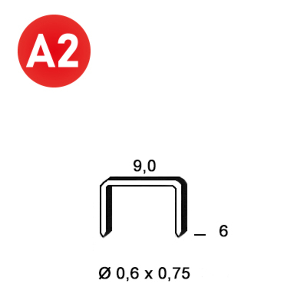 10000 AGRAFES V-06 INOX - ALSAFIX - 6V-069