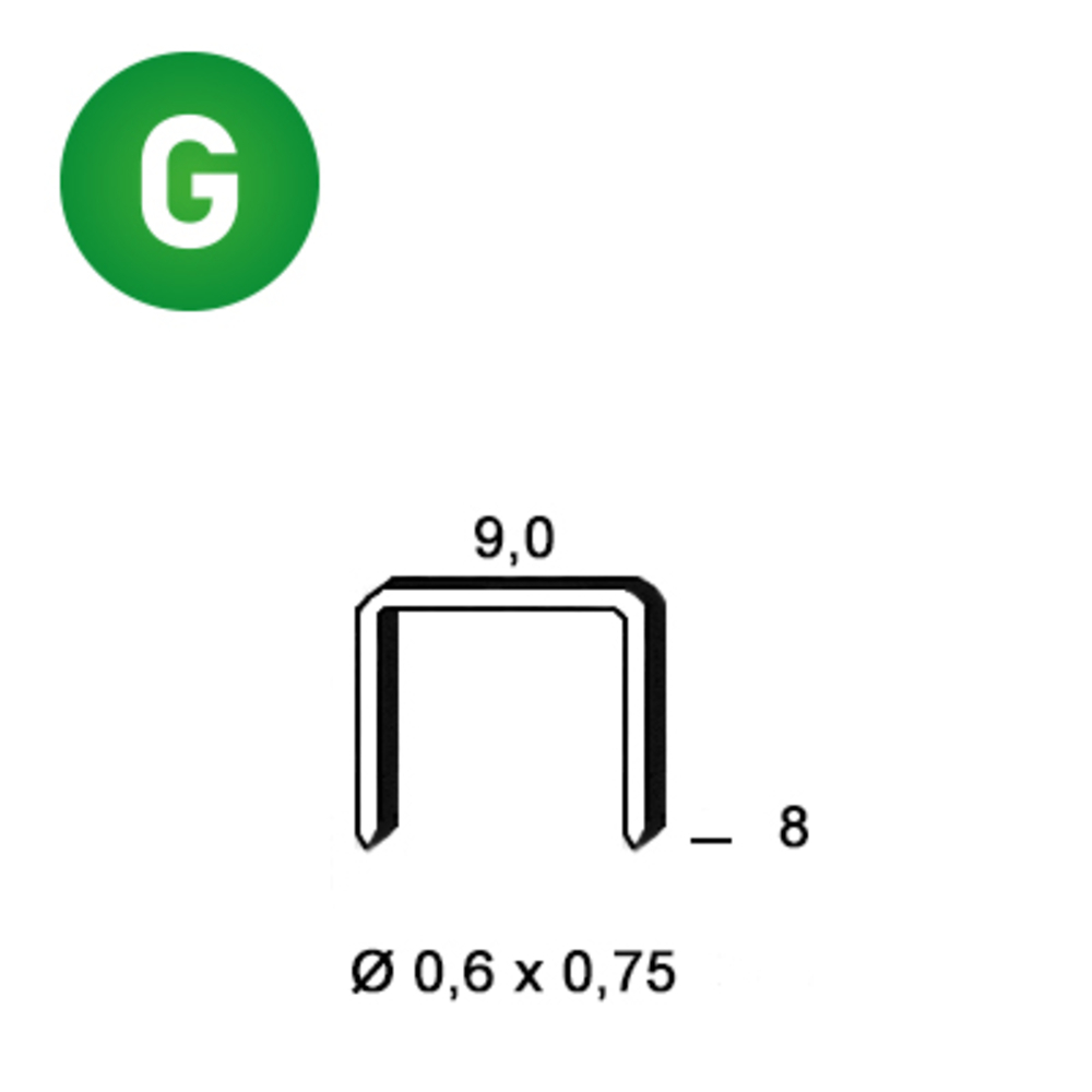 10000 AGRAFES V-08 GALVA - ALSAFIX - 6V-081