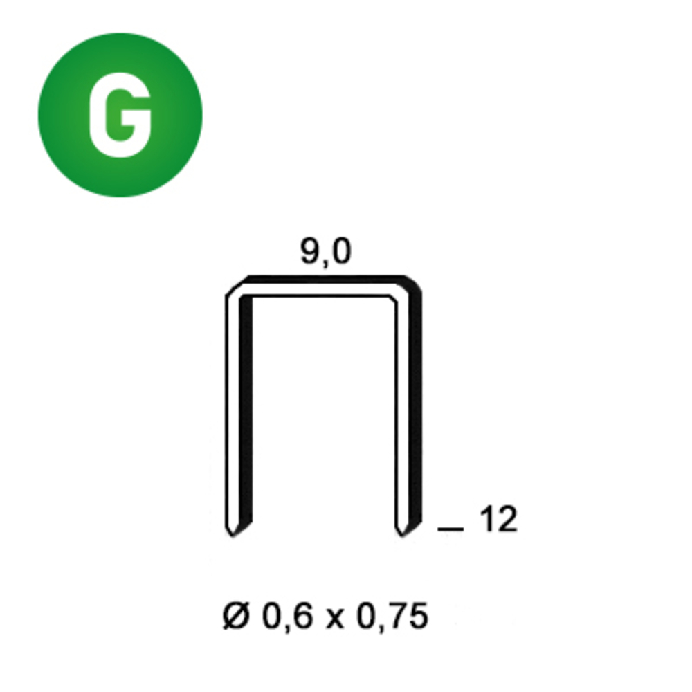 10000 AGRAFES V-12 GALVA - ALSAFIX - 6V-121