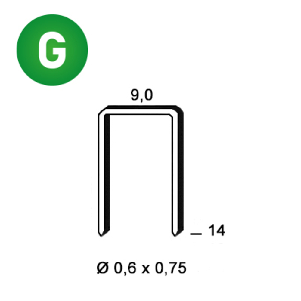 10000 AGRAFES V-14 GALVA - ALSAFIX - 6V-141