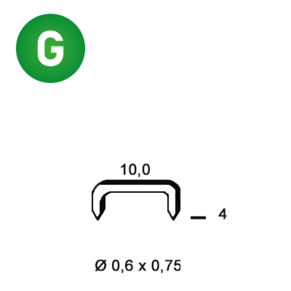 20000 AGRAFES VF-04 GALVA - ALSAFIX - 6VF041