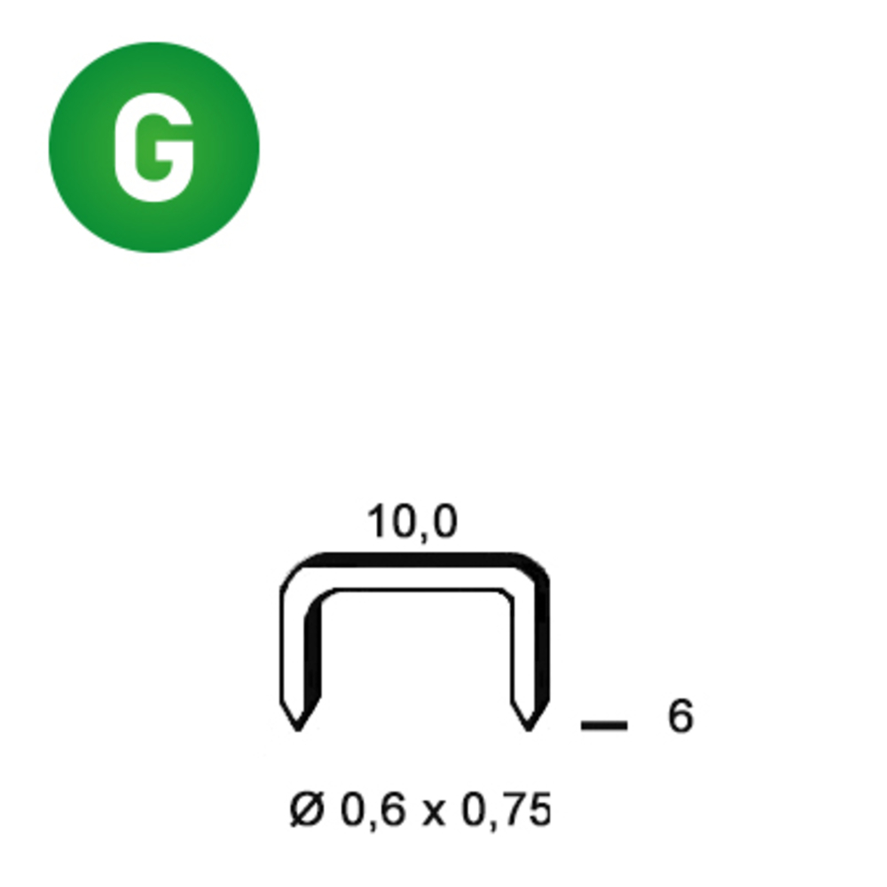 10000 AGRAFES VF-06 GALVA - ALSAFIX - 6VF061